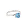 Blue Topaz Vintage Engagement Ring