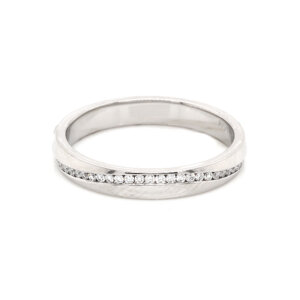 Diamond Wave Channel Eternity Band