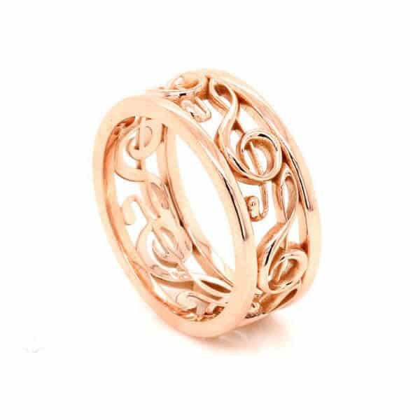 Music lovers wedding ring OroSpot