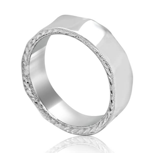 Non traditional men's wedding band