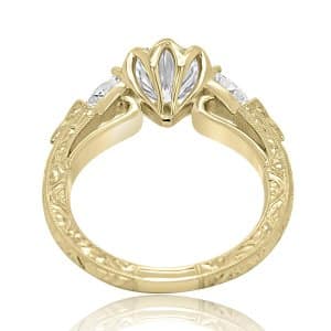 Unique antique engagement ring