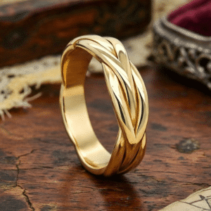 Braided Rope Men’s Wedding Band