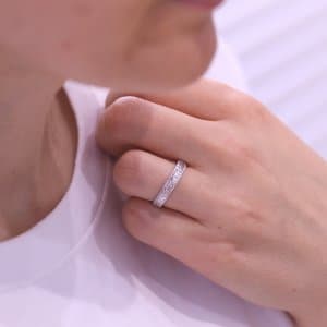 Antique style wedding band 3.5mm OroSpot