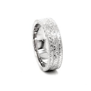 art deco men's wedding ring
