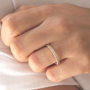 Channel skinny diamond art deco band OroSpot
