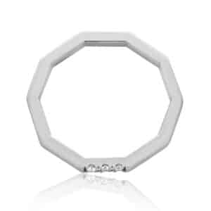 Delicate diamond decagon band by OroSpot
