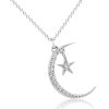 Diamond Islam Half Moon Pendant