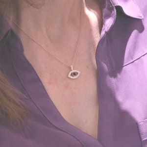 Evil Eye Diamond Talisman Pendant OroSpot