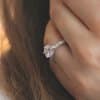 hand carved unique engagement ring by OroSpot