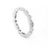 Hand Engraved Diamond wedding band OroSpot
