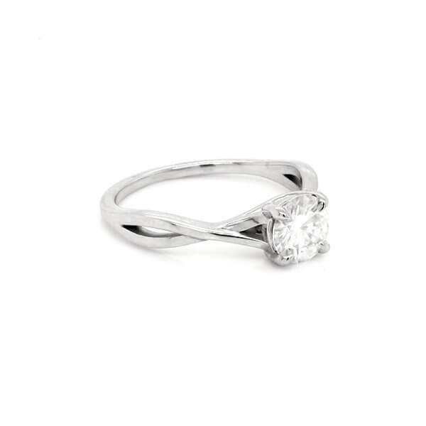 Intertwined Classic Moissanite Promise Ring
