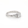 Intertwined Etched Milgrained Engagement Ring OroSpot