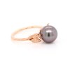 Leaf Tahitian Pearl Ring in Gold