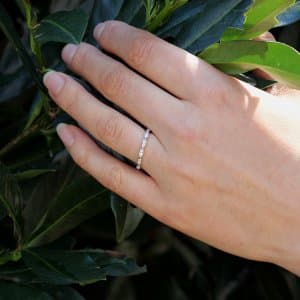 Marquize shape skinny diamond band OroSpot