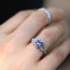 Nature inspired Tanzanite engagement ring OroSpot