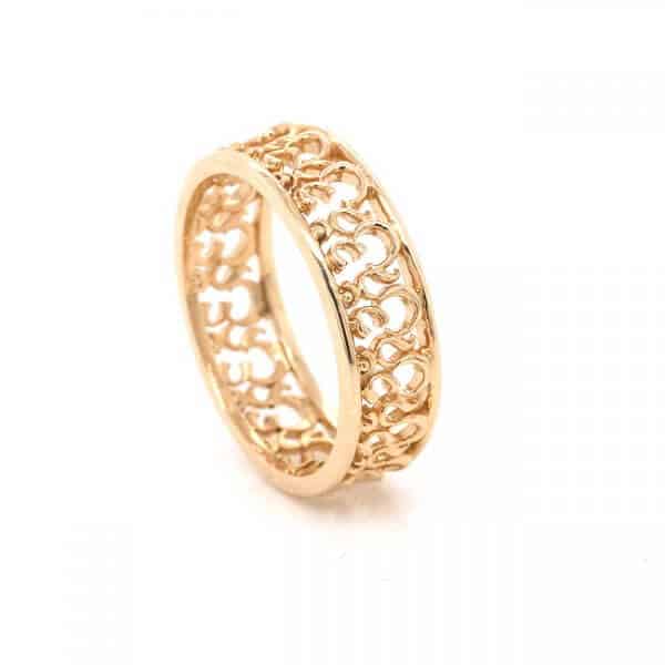 OM AUM Hindu spiritual symbol wedding band