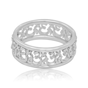 OM AUM gold wedding ring
