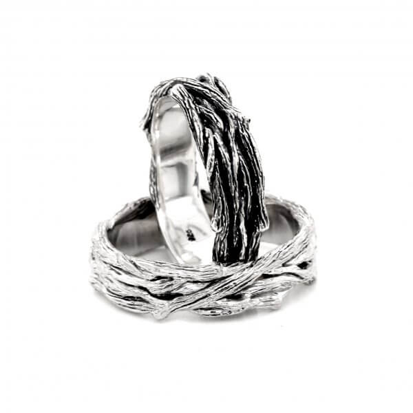 Organic Twig Men's Wedding Ring by OroSpot