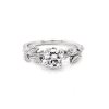 Organic Moissanite Engagement Ring by OroSpot