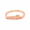 Organie gold wedding ring