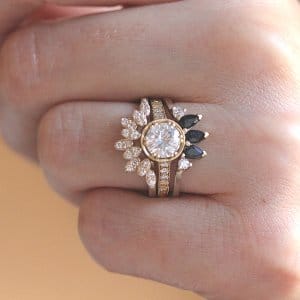 Ring Enhancer Diamond Curved Band