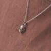 Small Chimp Head Pendant Necklace