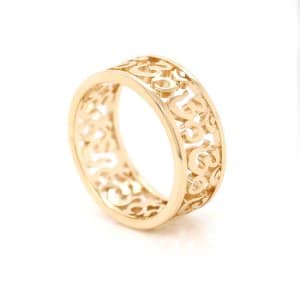 spiritual OM AUM men's wedding ring
