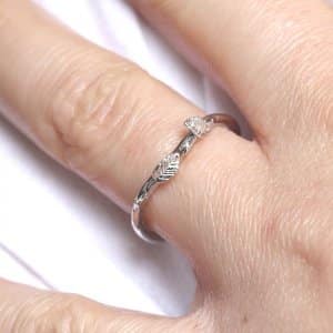 Unique organic gold wedding band