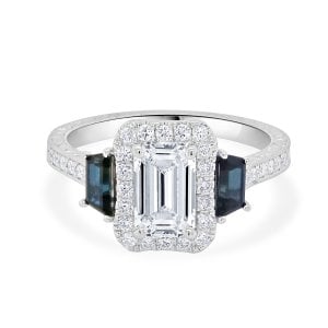 emerald diamond antique ring