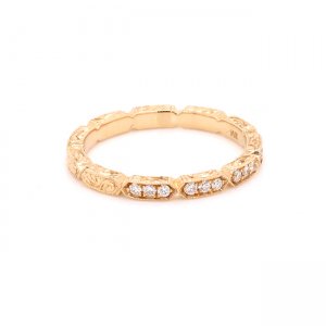 hand engraved wedding ring