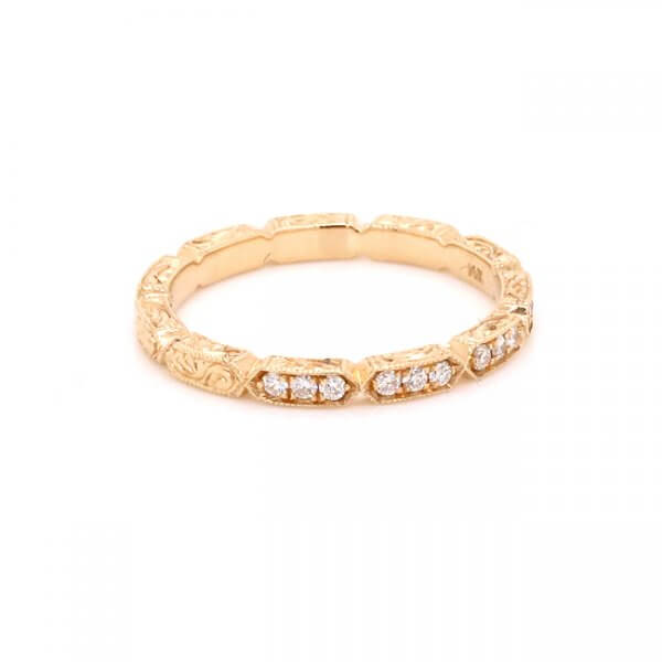 hand engraved wedding ring