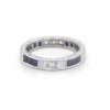 Art Deco Vintage Sapphire and Diamond Band OroSpot