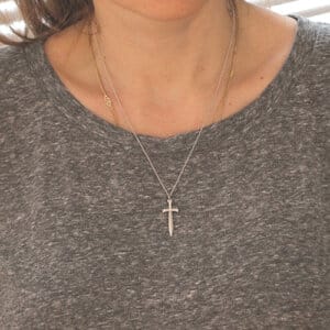 Diamond Cross Sword Pendant OroSpot