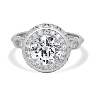 Art Deco Sphere engagement ring | OroSpot |