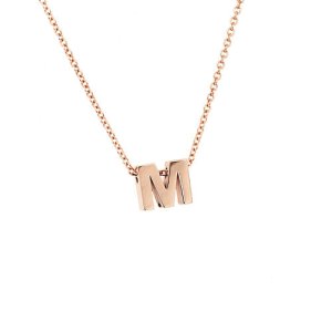 Letter M Charm Pendant oroSpot