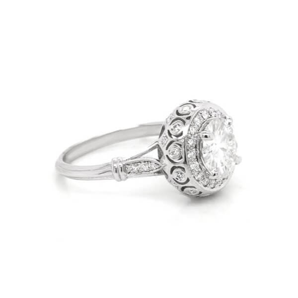 Vintage-Bubble-Diamond-Engagement-Ring