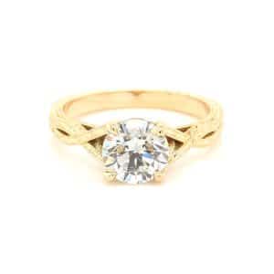 Vintage-Engraved-Moissanite-Engagement-Ring