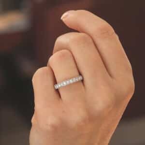 Antique 3mm eternity band with