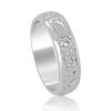 Art Nouveau mens wedding band