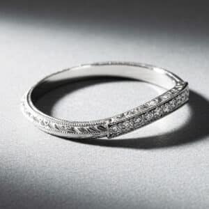 curved vintage diamond ring guard pave diamonds antique style orospot