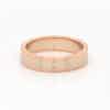 Antique inspired hand carved stripe gold band OroSpot
