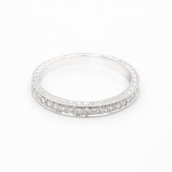Pave-Art-Deco-Diamond-wedding-band-2mm-by-OroSpot
