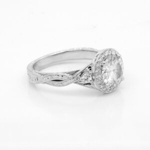 Vintage hand carved promise ring by OroSpot