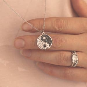 Taijitu Chinese Tao The way Yin Yang Pendant by OroSpot