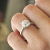 Art Deco Moissanite Engagement Ring OroSpot