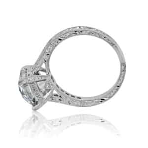 Filigree hand carved engagement ring OroSpot - Chicago