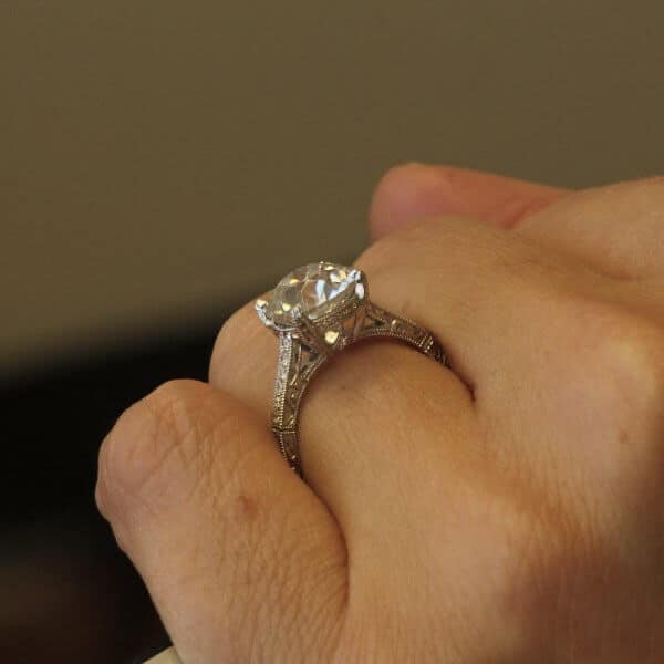 Hand Carved OEC Harro Moissanite by OroSpot