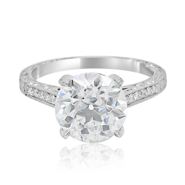Old European Cut Moissanite Ring