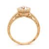Vintage Bezel Moissanite Diamond Ring