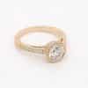 Vintage Engraved Moissanite Ring